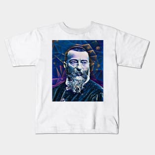 Jean-Baptiste Alphonse Karr Portrait | Jean-Baptiste Alphonse Karr Artwork 5 Kids T-Shirt